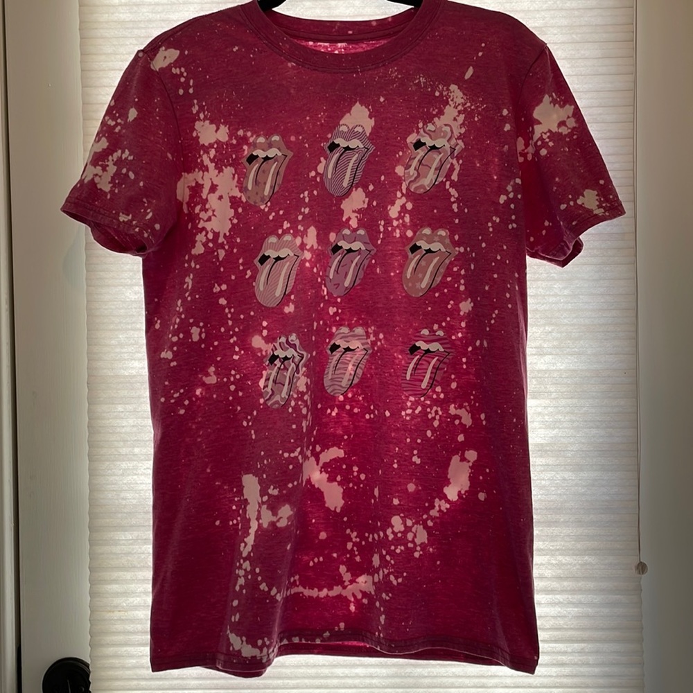 Pink Splash Rolling Stones Tshirt